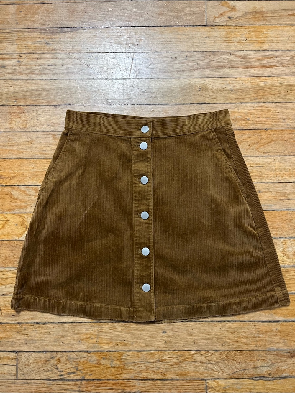 UNIQLO Women's Size 2 Brown Corduroy Skirt